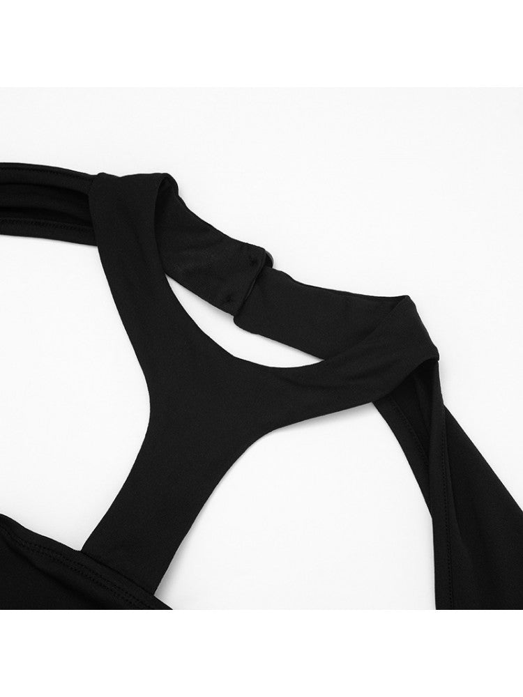 Black Cut - Out Long Sleeve Jumpsuit - TayDiane