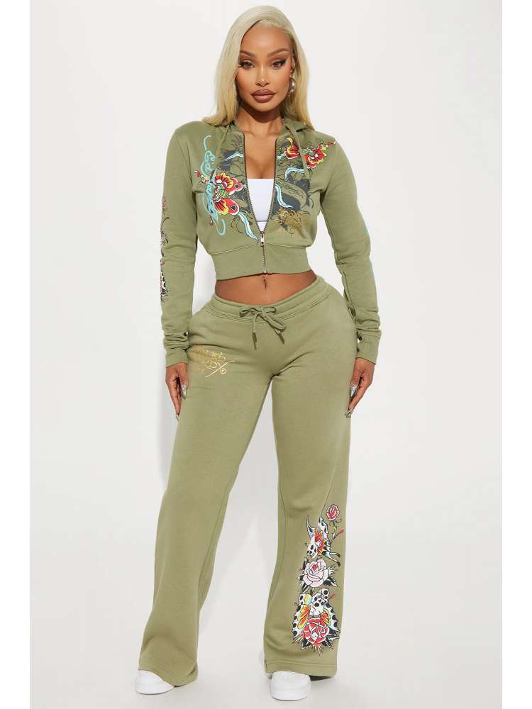 Butterfly Vibes Zip Hoodie & Jogger Set - TayDiane