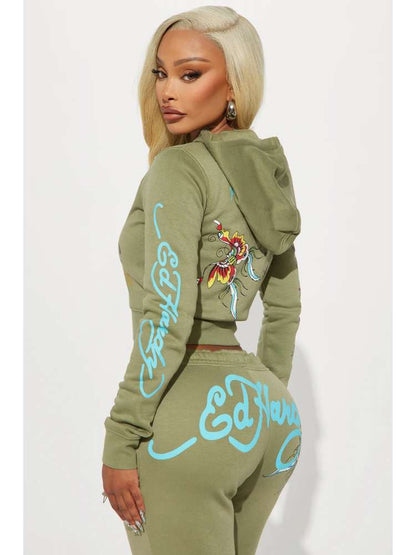 Butterfly Vibes Zip Hoodie & Jogger Set - TayDiane