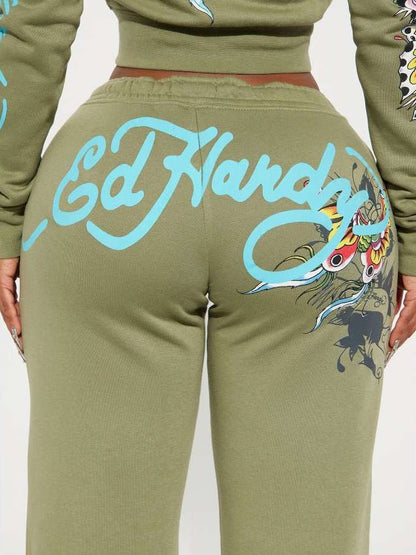 Butterfly Vibes Zip Hoodie & Jogger Set - TayDiane