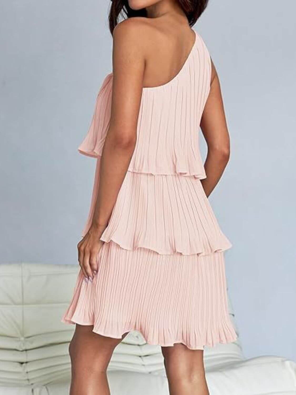 Ruffled Layered Mini Dress