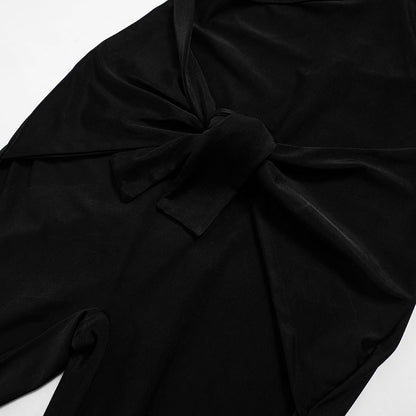 Chic Asymmetric Cutout Long Sleeve Jumpsuit - TayDiane