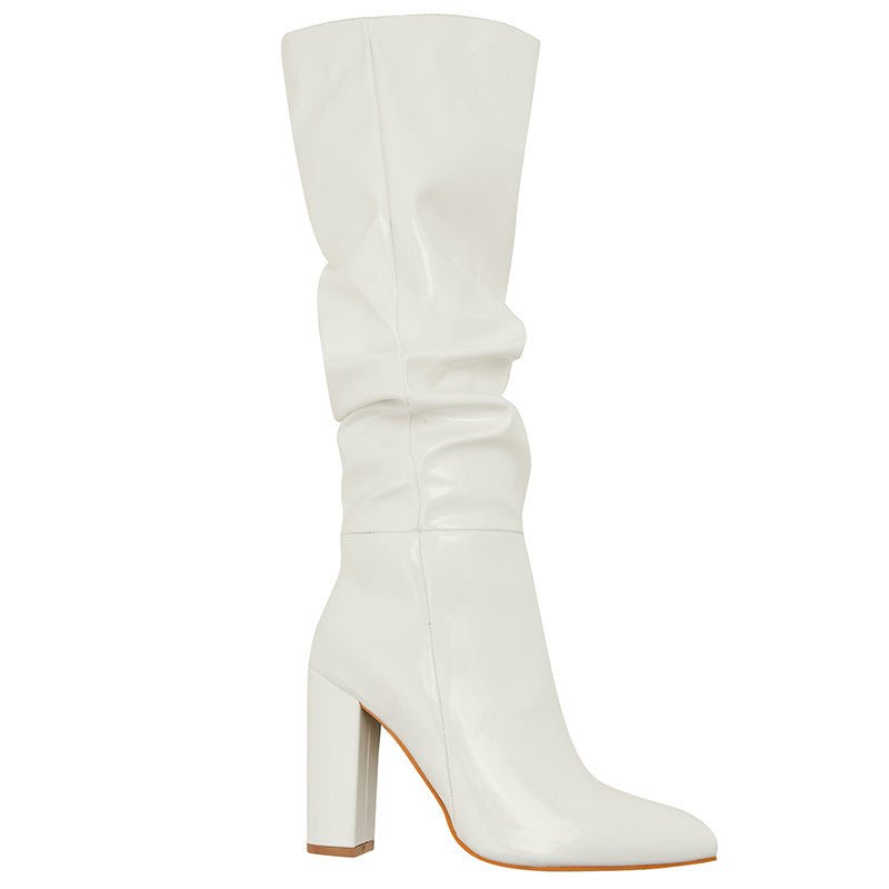 Chic Slouchy Mid - Calf Boots - TayDiane