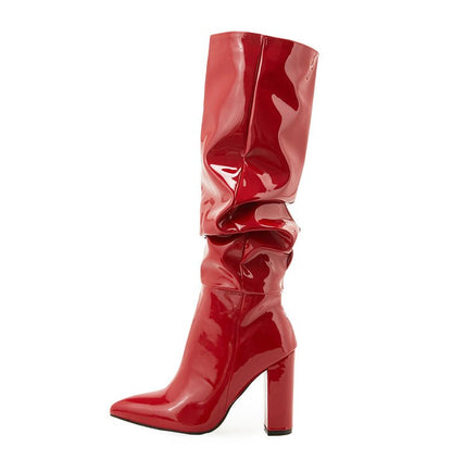 Chic Slouchy Mid - Calf Boots - TayDiane