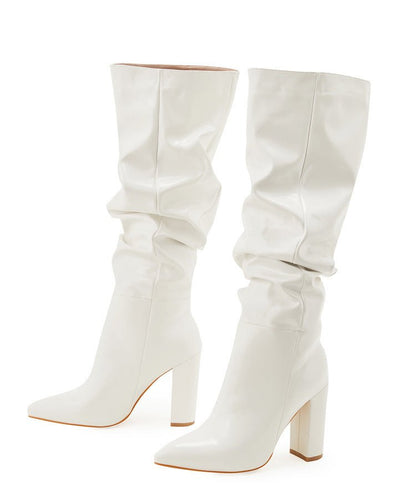 Chic Slouchy Mid - Calf Boots - TayDiane