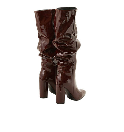 Chic Slouchy Mid - Calf Boots - TayDiane