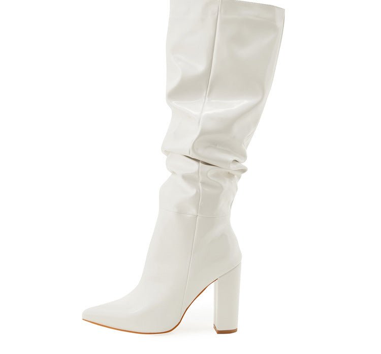 Chic Slouchy Mid - Calf Boots - TayDiane