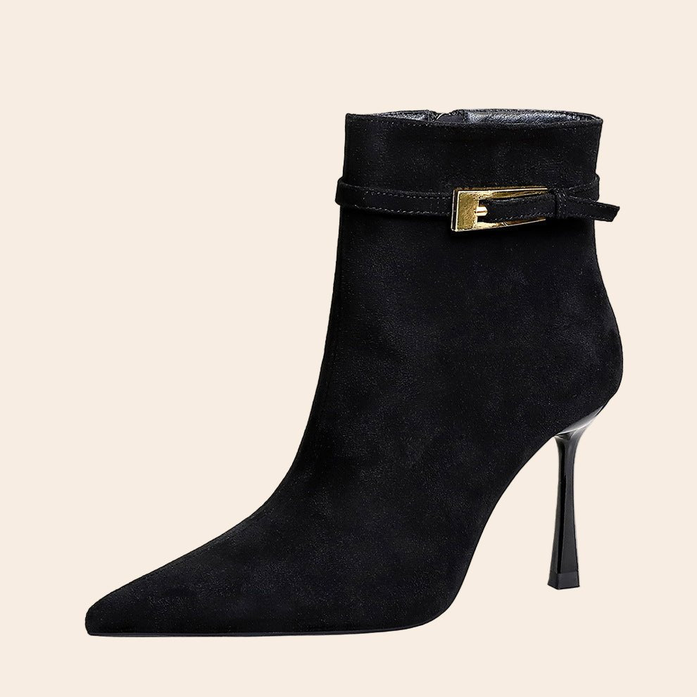 City Nights Pointed Toe Ankle Boots - TayDiane