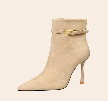 City Nights Pointed Toe Ankle Boots - TayDiane