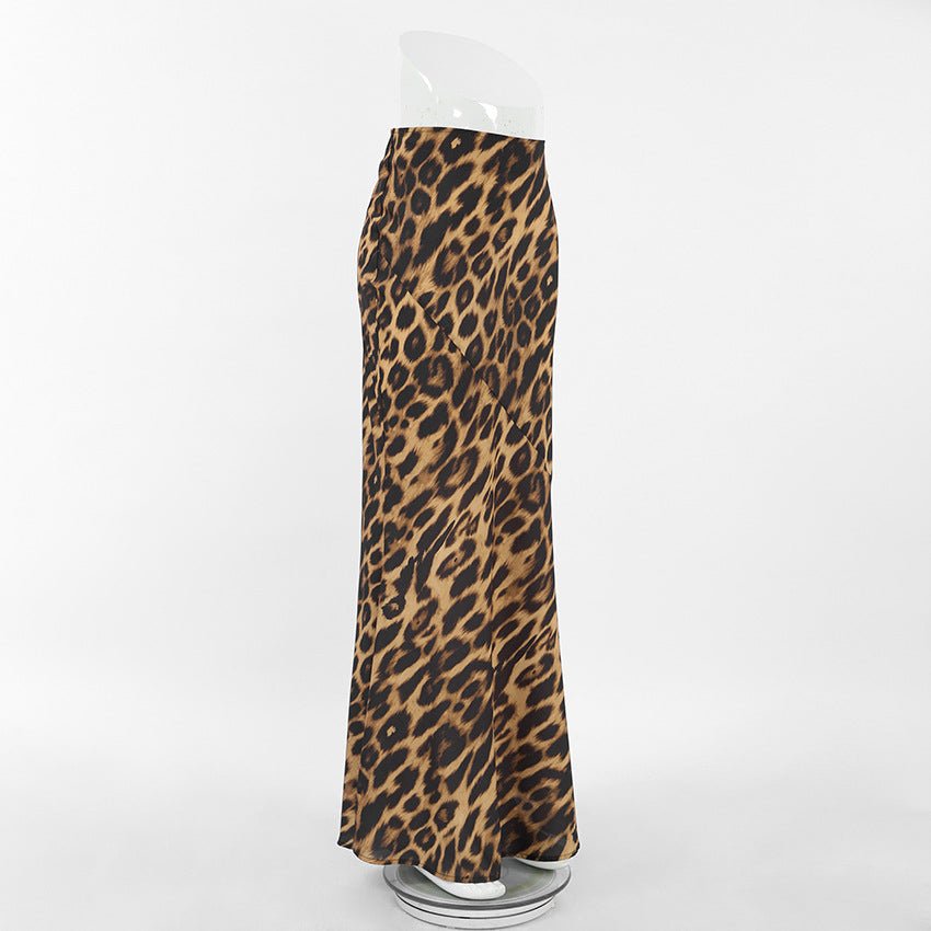 Classic Leopard Print Maxi Skirt - TayDiane