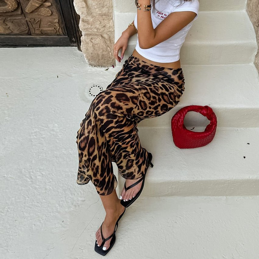 Classic Leopard Print Maxi Skirt - TayDiane