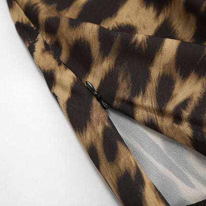 Classic Leopard Print Maxi Skirt - TayDiane