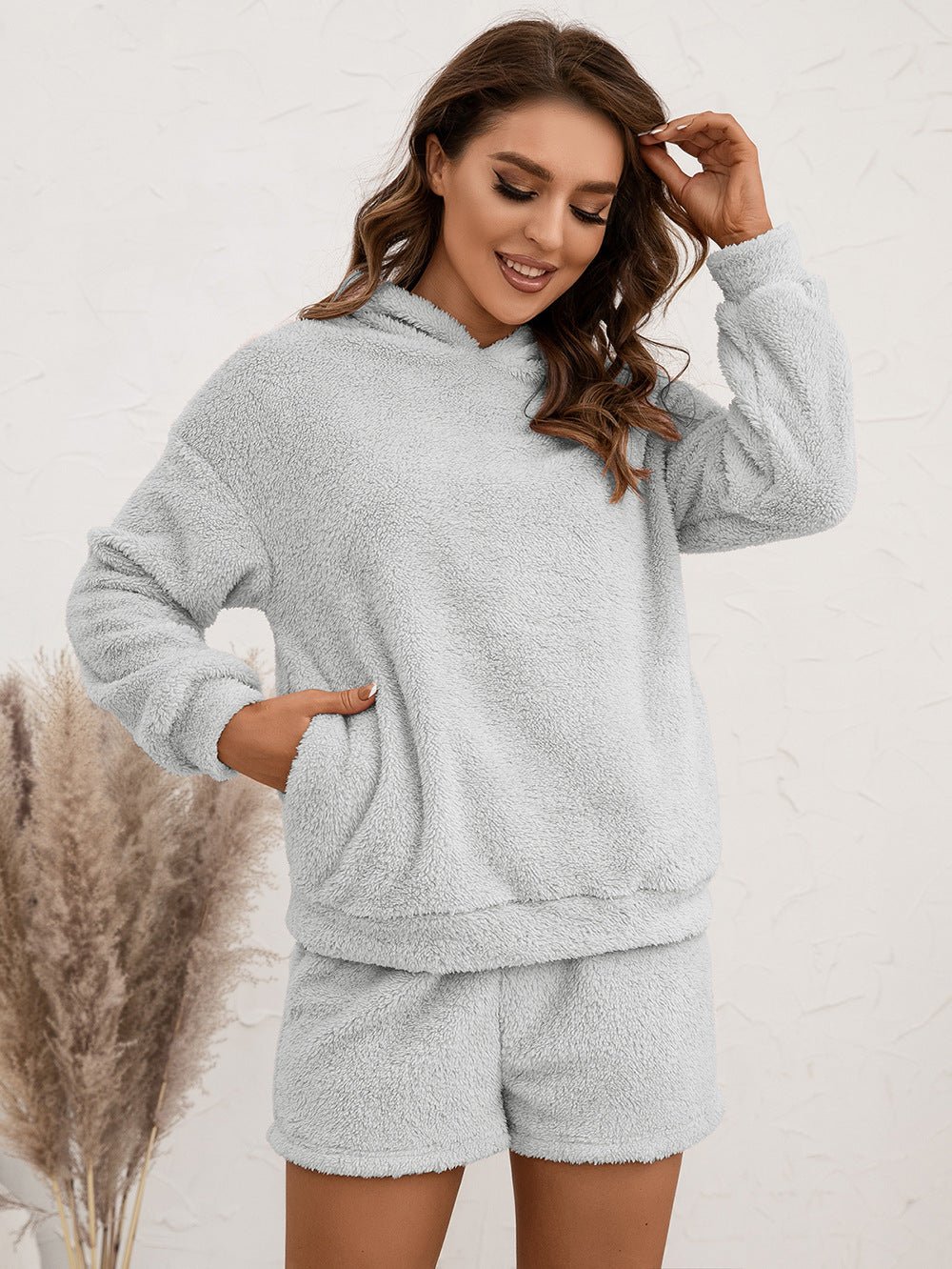 Cloud Nine Hoodie & Shorts Set - Taydiane
