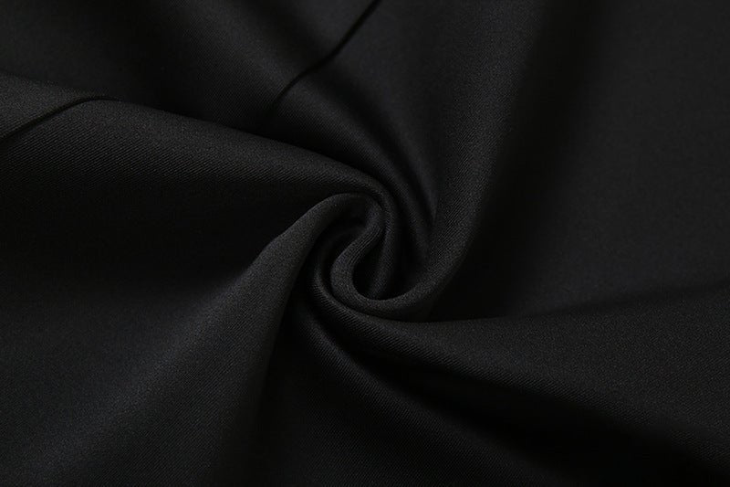 Collared Slim Fit Long Sleeve Dress with Waist Tie - TayDiane