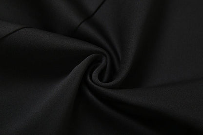 Collared Slim Fit Long Sleeve Dress with Waist Tie - TayDiane