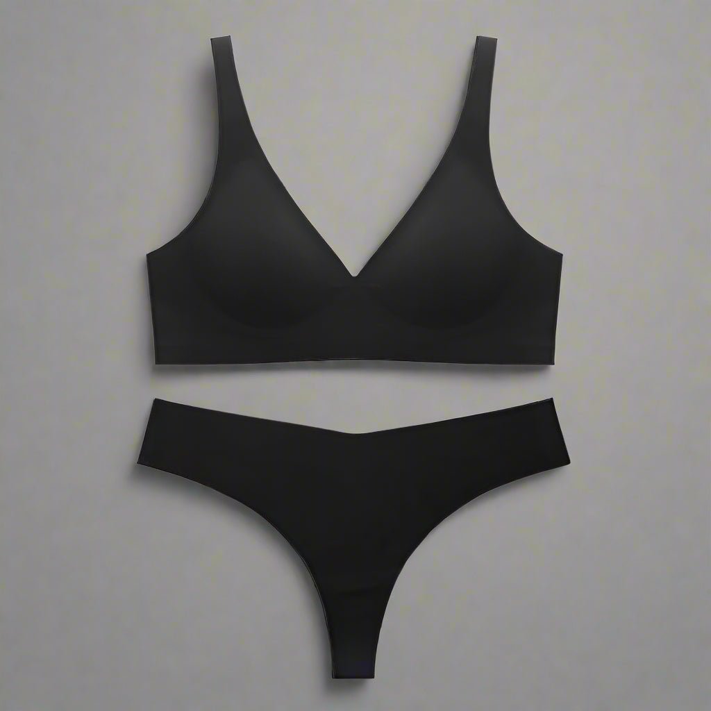Comfortable, Soft - Support, Sexy V - Shaped Bra & Thong - TayDiane