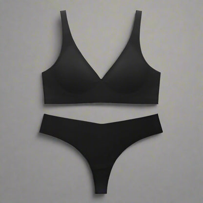 Comfortable, Soft - Support, Sexy V - Shaped Bra & Thong - TayDiane