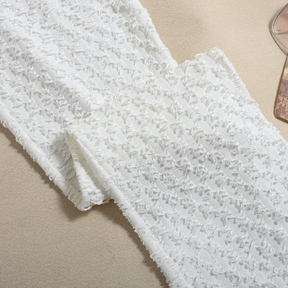 Comfortable White Halter Pants Set - TayDiane