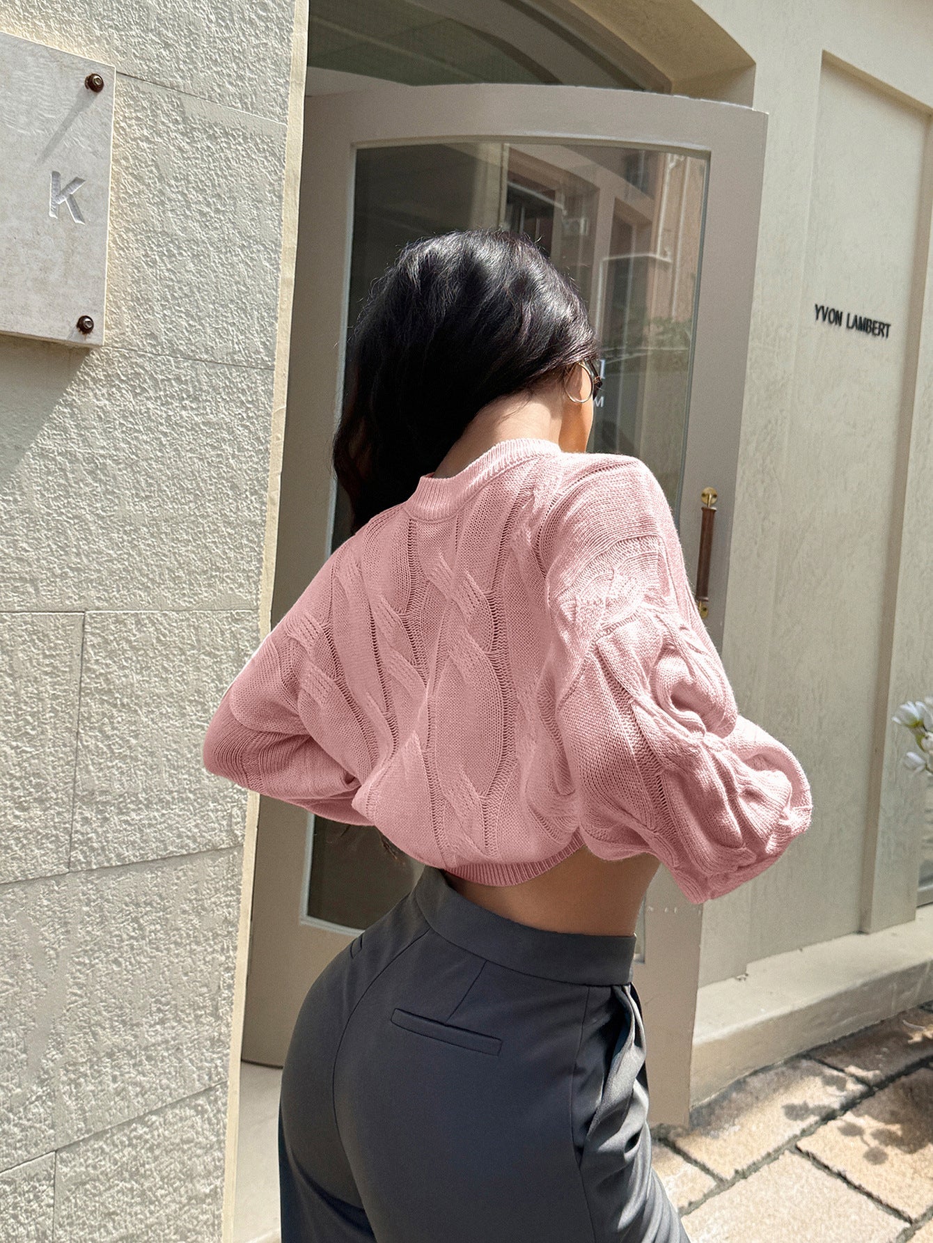 Cozy Cable - Knit Balloon Sleeve Sweater - TayDiane