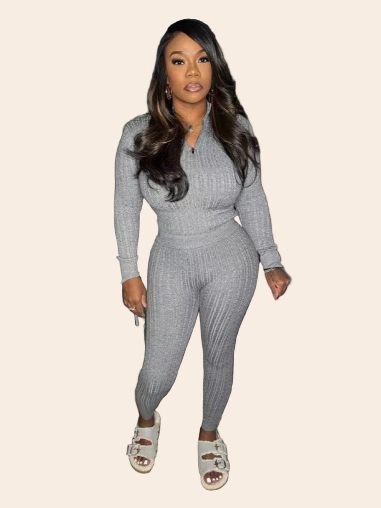 Cozy Chic Knitted Sweater Set - TayDiane