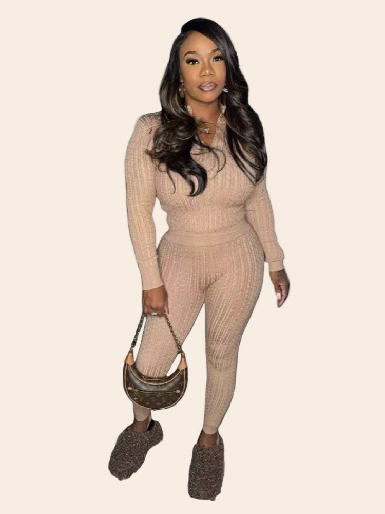 Cozy Chic Knitted Sweater Set - TayDiane