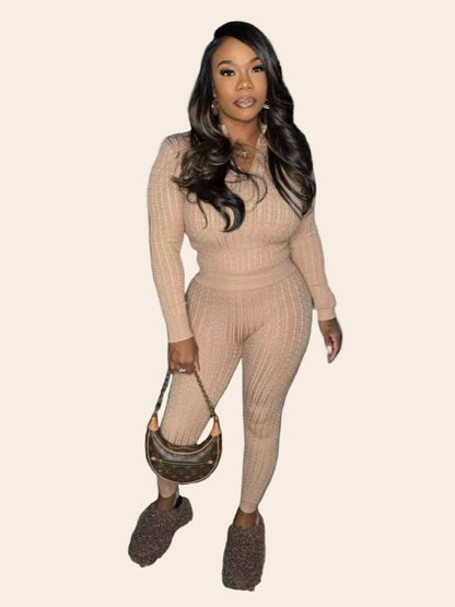 Cozy Chic Knitted Sweater Set - TayDiane