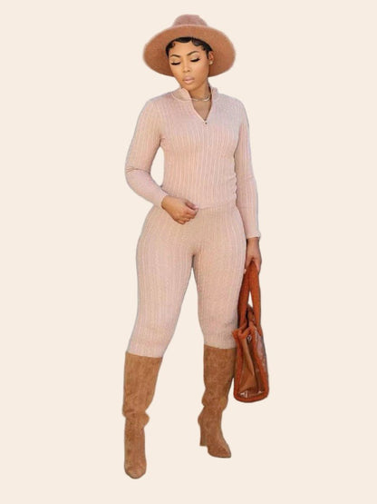 Cozy Chic Knitted Sweater Set - TayDiane