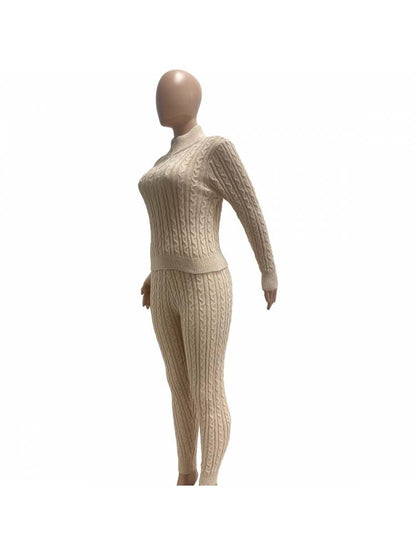 Cozy Chic Knitted Sweater Set - TayDiane