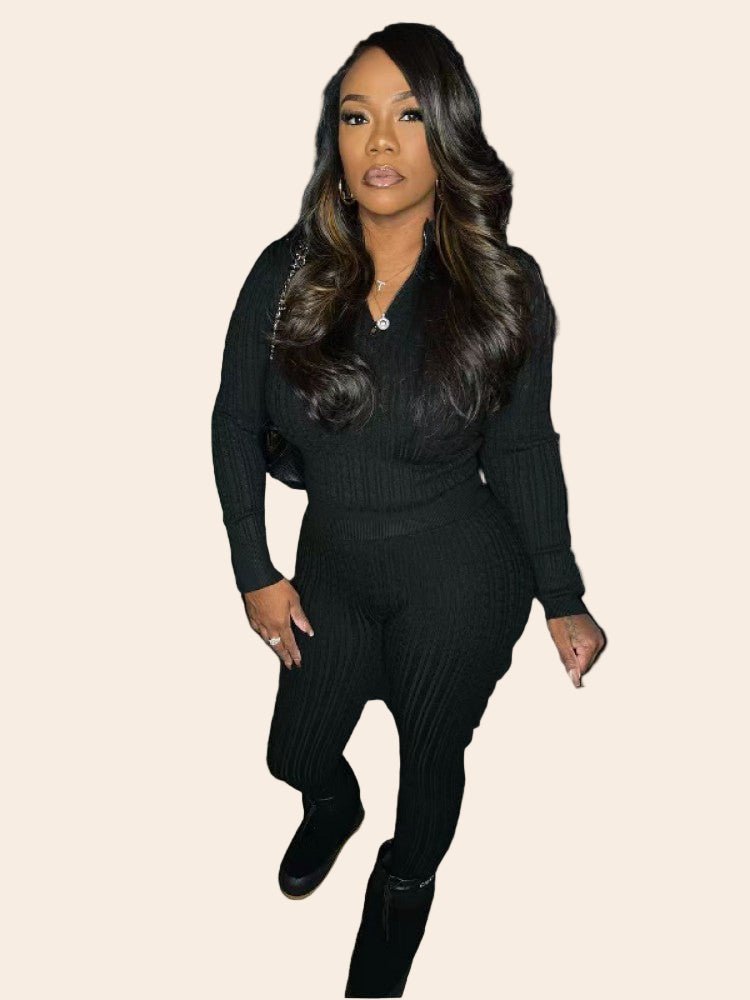 Cozy Chic Knitted Sweater Set - TayDiane