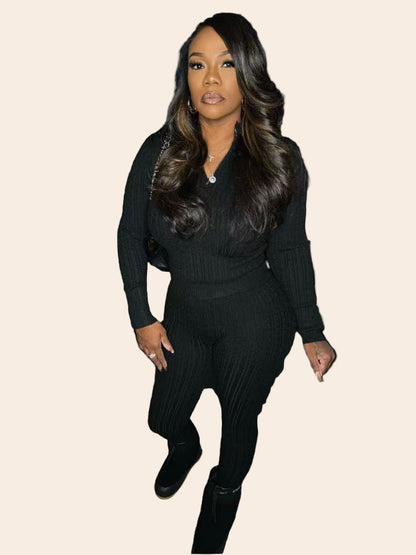 Cozy Chic Knitted Sweater Set - TayDiane