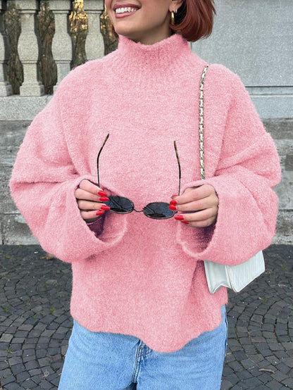 Cozy Oversized Turtleneck Sweater - TayDiane