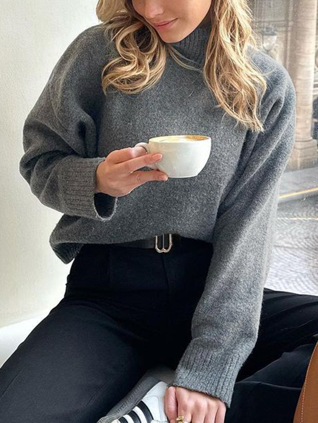 Cozy Oversized Turtleneck Sweater - TayDiane