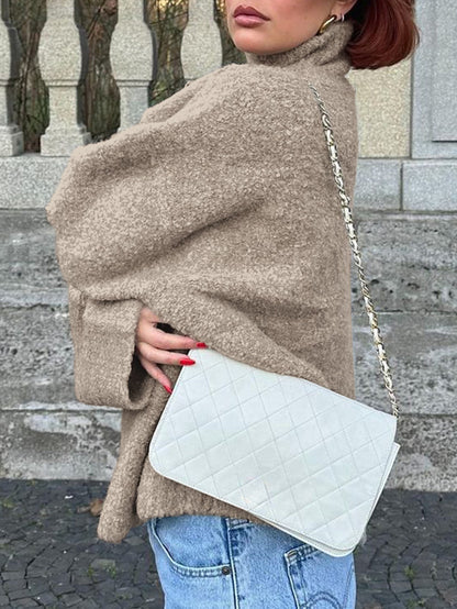 Cozy Oversized Turtleneck Sweater - TayDiane