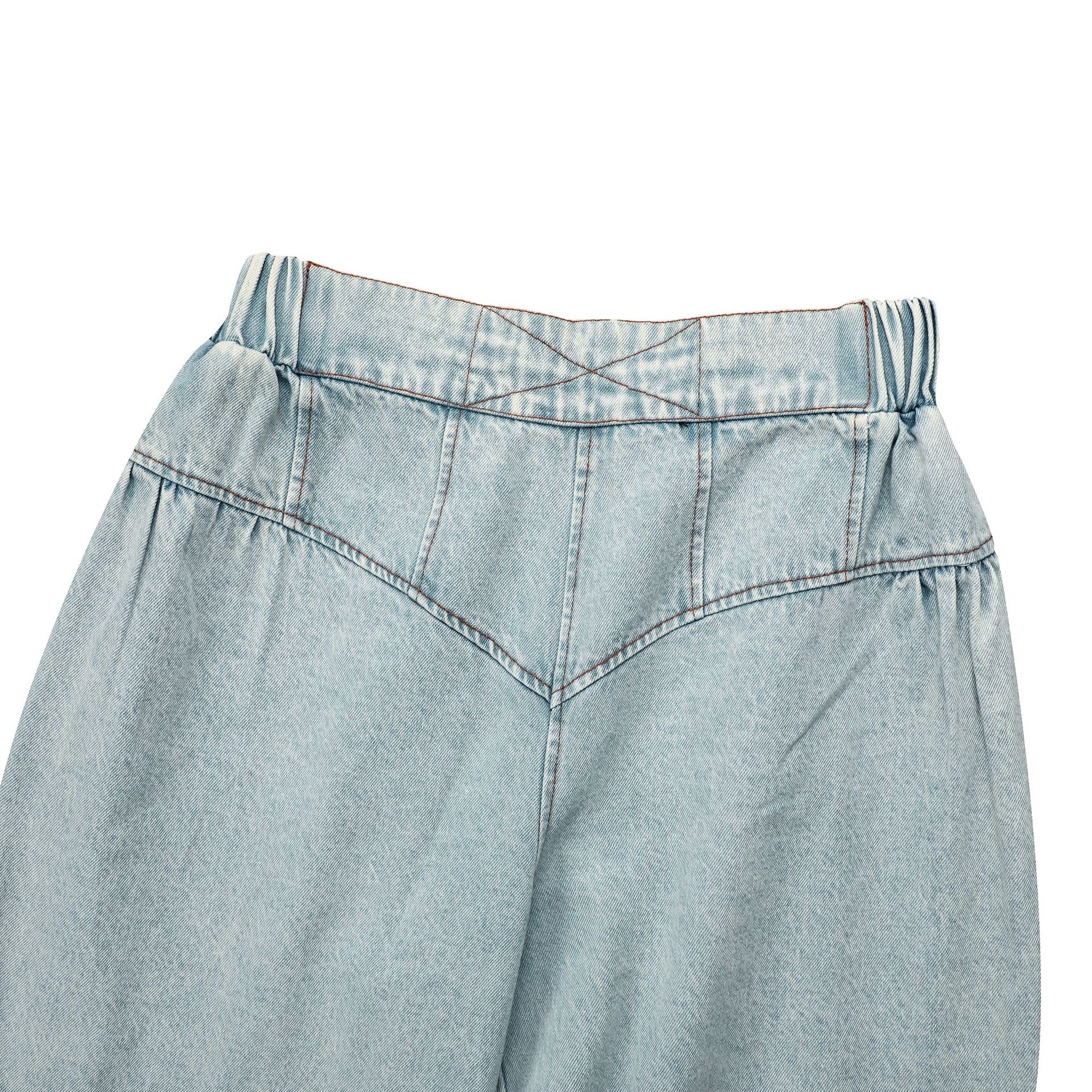 Crop Top and Pants Denim Set - TayDiane