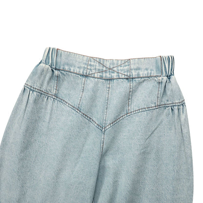 Crop Top and Pants Denim Set - TayDiane