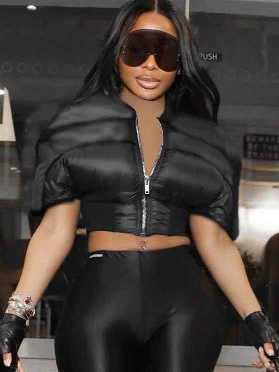 Cropped Luxe Puffer Jacket - TayDiane