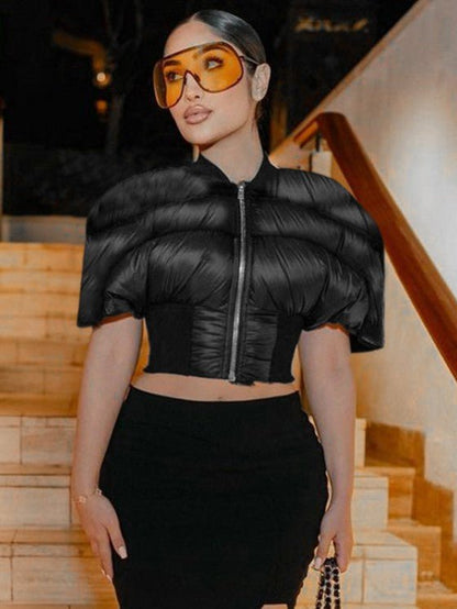 Cropped Luxe Puffer Jacket - TayDiane