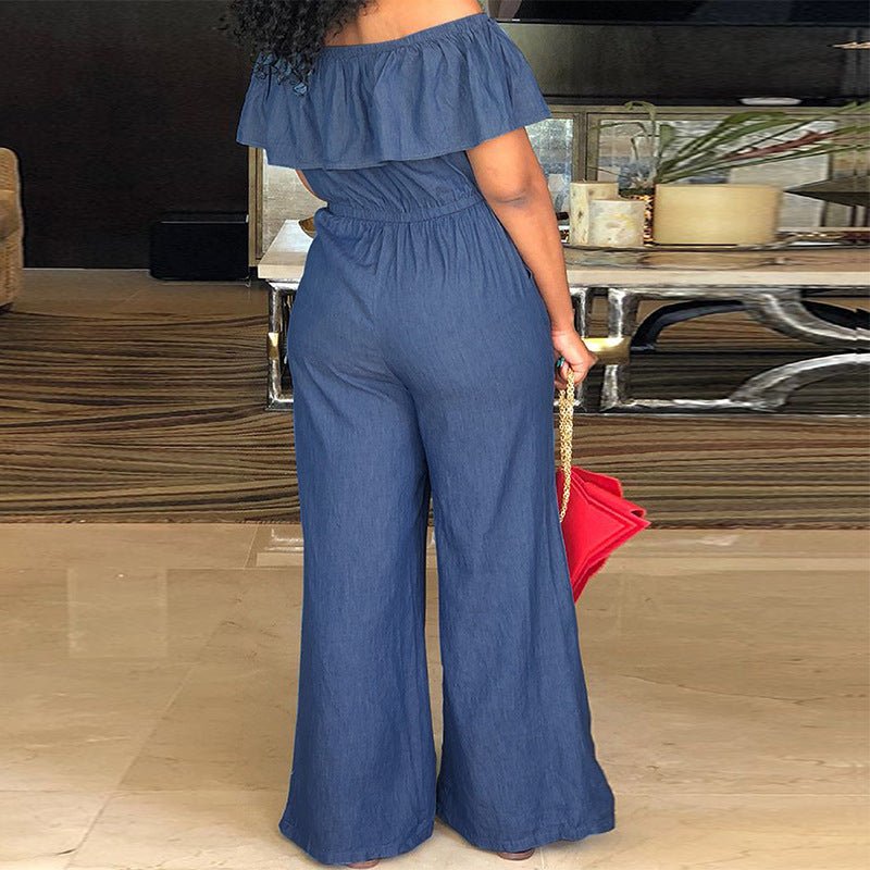Curvy Off the Shoulder Jumpsuit - TayDiane