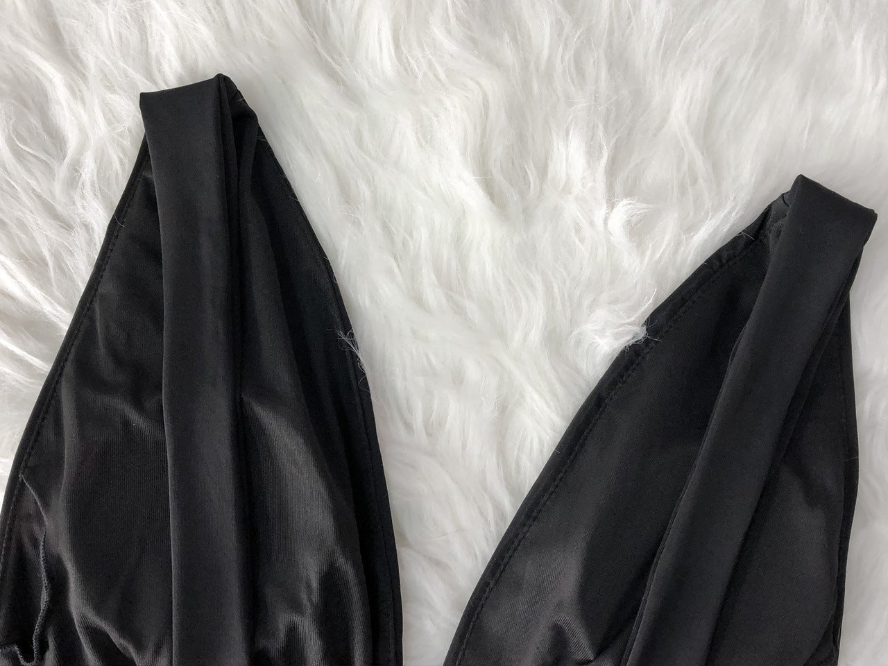 Curvy Sexy Deep V - Neck Plunge One - Piece Swimsuit - TayDiane