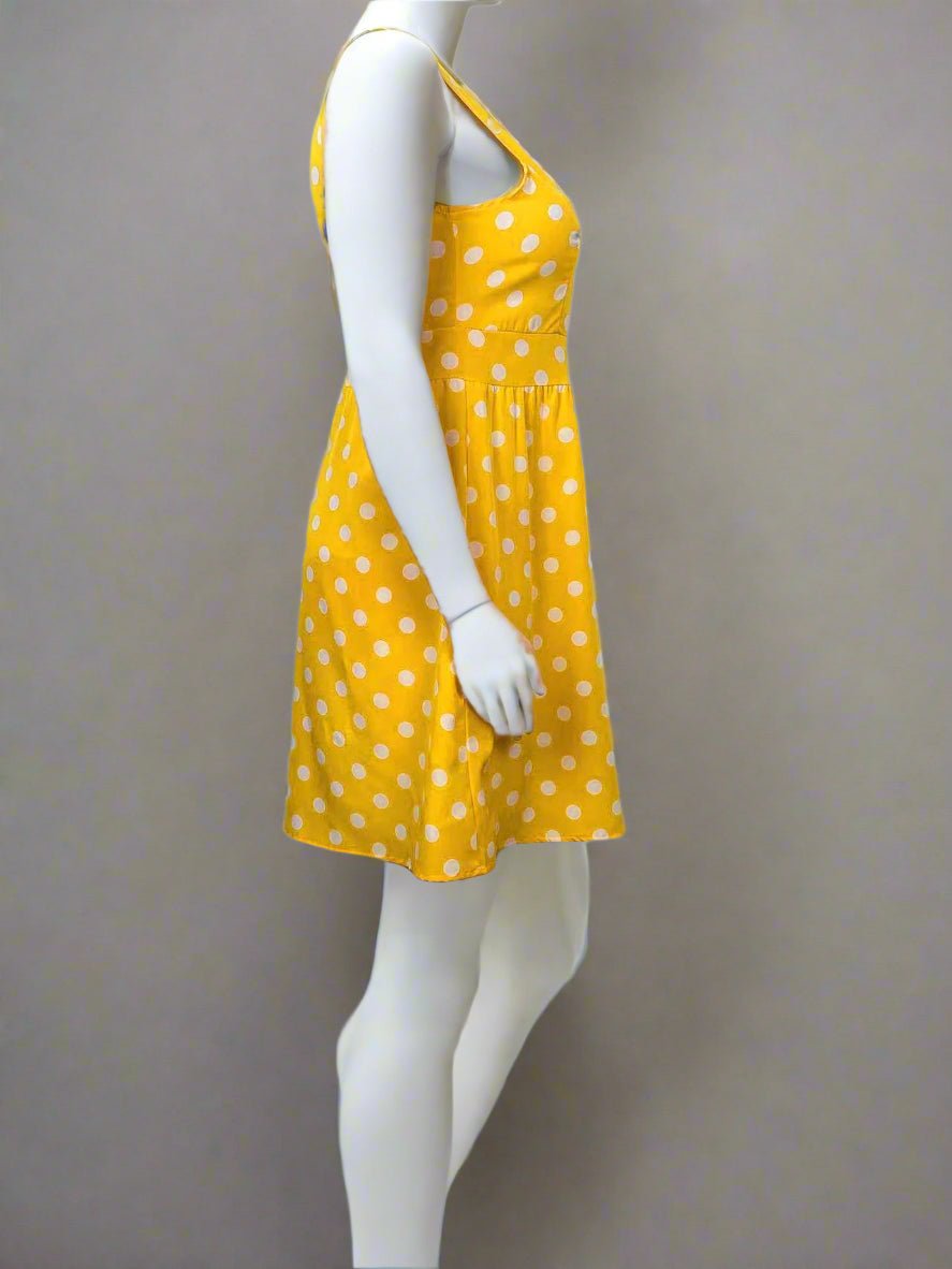 Curvy Vintage Polka Dot Bow Tie Dress - TayDiane
