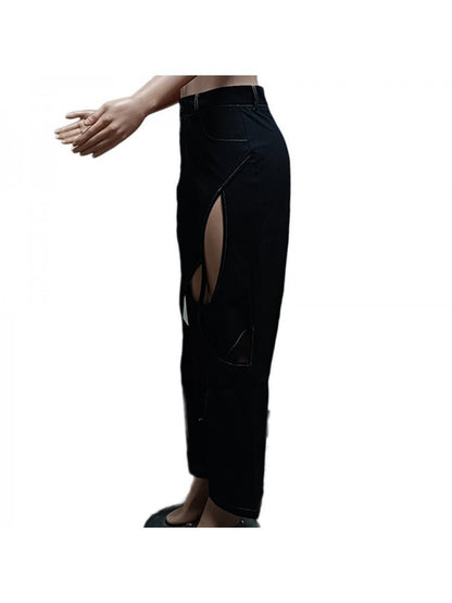 Cutout High - Waist Flare Plants - TayDiane