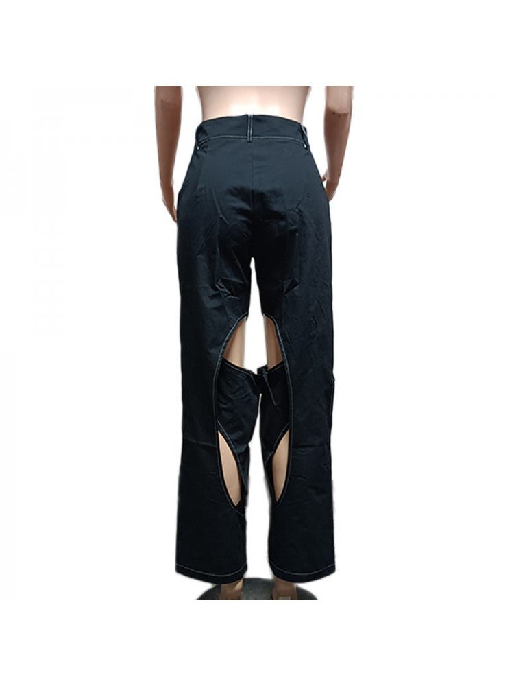 Cutout High - Waist Flare Plants - TayDiane