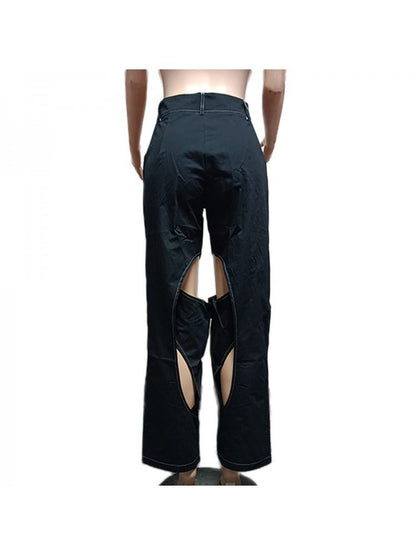 Cutout High - Waist Flare Plants - TayDiane