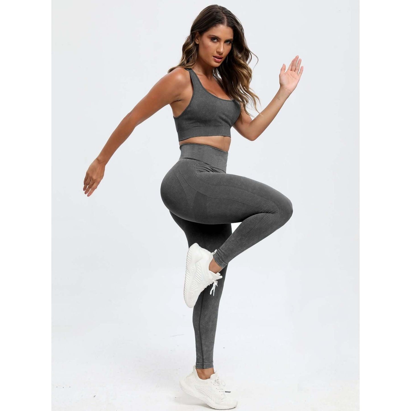 Scoop Neck Top and Pants Active Set