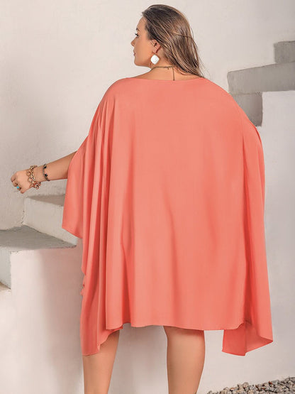 Batwing Sleeve Mini Dress