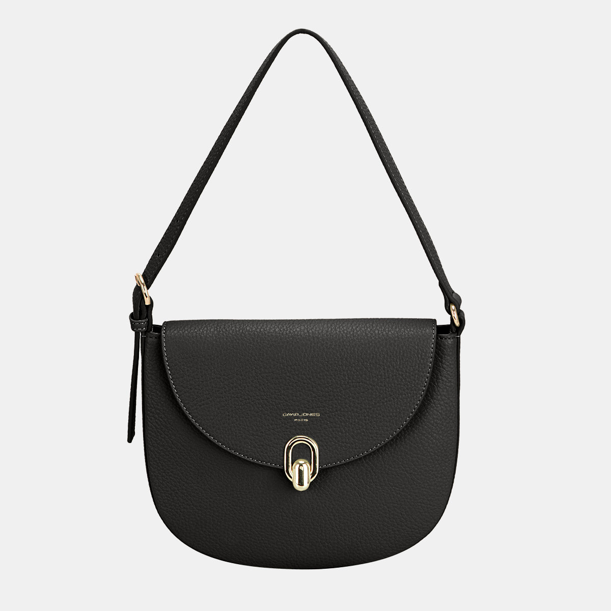 David Jones Metal Buckle Shoulder Bag - TayDiane