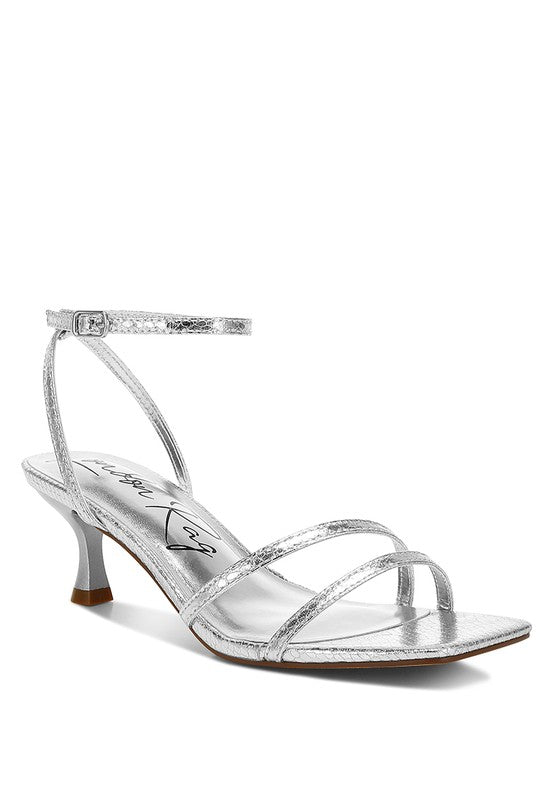 Deacon Faux Leather Strappy Sandals - TayDiane