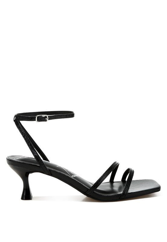 Deacon Faux Leather Strappy Sandals - TayDiane