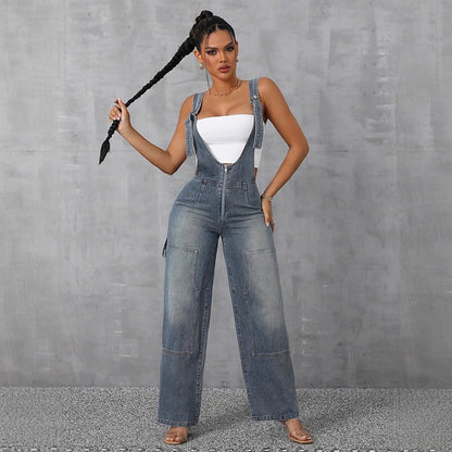 Denim Wide Leg Jumper - TayDiane