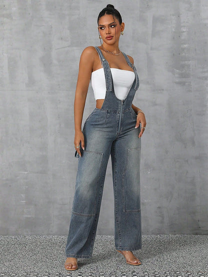 Denim Wide Leg Jumper - TayDiane